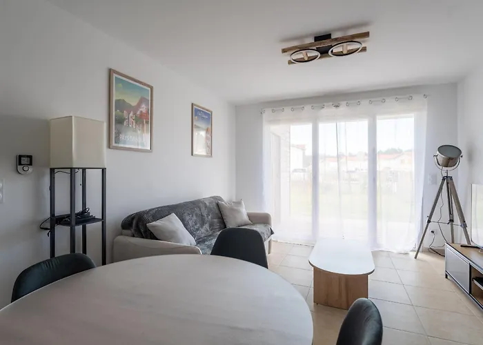 Beau T2 Neuf Avec Jardinet, Parking Et Wifi A - Fr-1-50-153 Lejlighed Mimizan-Plage